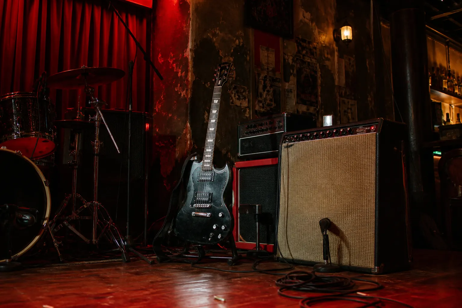 Escenario de rock dentro de Bola 8